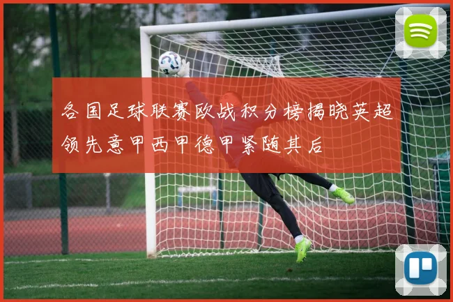 各国足球联赛欧战积分榜揭晓英超领先意甲西甲德甲紧随其后